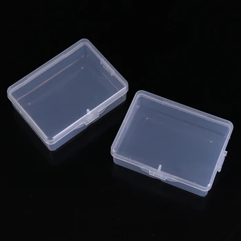 10ks Snap-on Mini PP Prázdný Box Plastový PP Transparentní Prázdný Box S víkem Plastový Box Balení Části Úložný Box