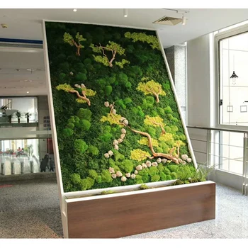 500G Simulace Zelených Rostlin, Mech, Tráva Domova Obývací Pokoj Dekorativní Nástěnné DIY Květinová Dekorace s Dárkový Box