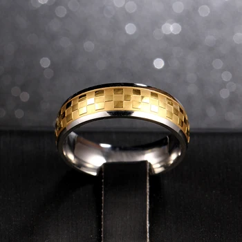 6mm Titan Kapela Kartáčovaný Svatební Nerezové Oceli Pevné Prsten pro Muže a Ženy, Osobní Prsten Vlastní Prsten Rytý Prsten