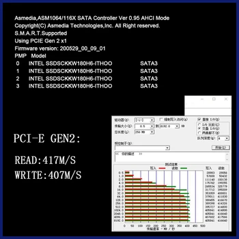 Chia Těžební 6 Port SATA 6Gbps PCI Express Karty Řadiče do PCIe SATA III Adapter PCI-E Riser Rozšiřující Adaptér Deska pro PC