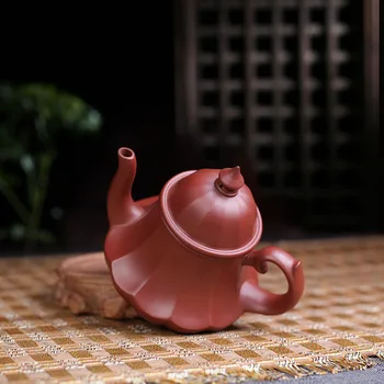 Fialové hlíny yixing konvice na čaj ručně vyráběné surové rudy Dahongpao kung fu konvice
