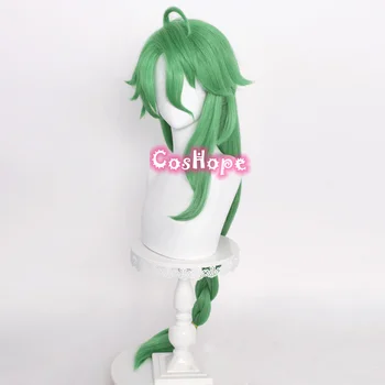 Genshin Dopad BaiZhu Cosplay Paruka Unisex 100cm Dlouhé Zelené Cosplay Paruka Anime Cosplay Paruky Tepelně Odolné Syntetické Paruky Halloween