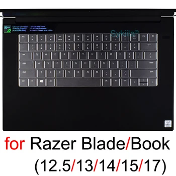 Kryt klávesnice pro Razer Blade 15 17 Pro Stealth Kniha 13 2021 2020 2019 2018 2017 2016 Základní Silikonové Pouzdro Protector Kůže Laptop