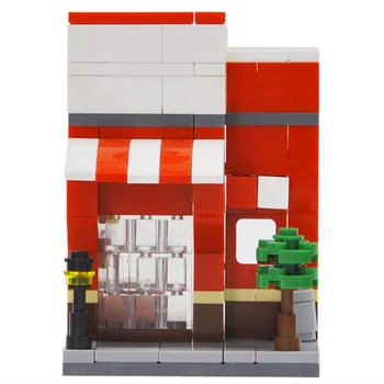 Mini City Street Série 3D prodejny Potravin, Nápoj, Kavárny, Telefon, Mini Prodejna Stavební Bloky Vzdělávací Hračky pro Děti