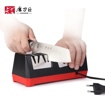 MLÝNEK pro Domácnost kuchyň dvoustupňová Profesionální Elektrický Nůž ořezávátko Sharpening Stone Tool Motorizované Otáčení Diamond