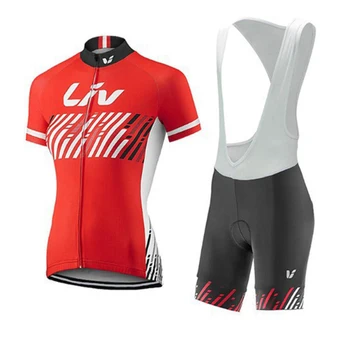 Módní Letní Lycra Cyklistické Jersey Sada LIV Ženy Sportovní Šortky 2021 Silniční Kolo Oblečení MTB Oblek Ženy Cyklistické Oblečení Sada Oblečení