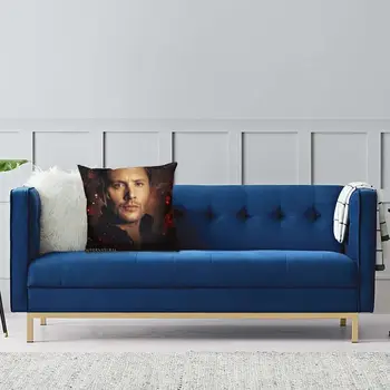 Nadpřirozené Dean Winchester Potahy na Polštáře Pohovka Domova TV Show, Náměstí Polštář Kryt 40x40cm