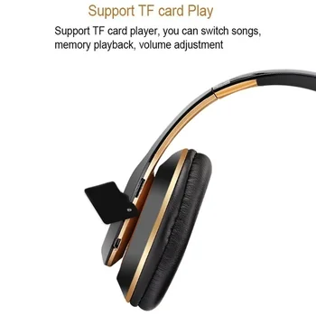 P47 Headset Bezdrátová Bluetooth Stereo Sluchátka, Skládací Sportovní Sluchátka Precházíte Podporuje TF Paměťové Karty, MP3 Přehrávač
