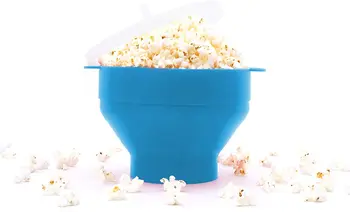 Silikonové Popcorn Popper Mísy Mikrovlnná Trouba Popcorn Box Skládací Snack Popcorn Kbelík Kontejner Kuchyně, Pečení Nástroje