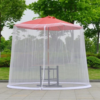 Terasa Deštník moskytiérou se zapínáním na Zip Dveře Oky Obrazovky Univerzální pro Venkovní Stolní Visí Deštník