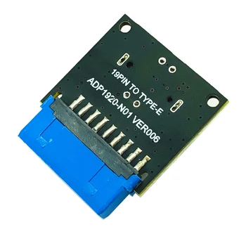 USB 3.0 Vnitřní Záhlaví USB 3.1/3.2 Typ C Přední Typ E Adaptér 20pin na 19pin Converter pro PC základní Deska Konektor Stoupačky