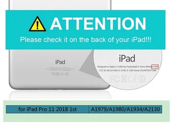 Utral-Slim Coque pro iPad Pro 11 2018 Případě Magnetické Smart Auto-Sleep TPU A1980 A2013 Ochranný Kryt pro iPad Pro 11 Flip Kryt
