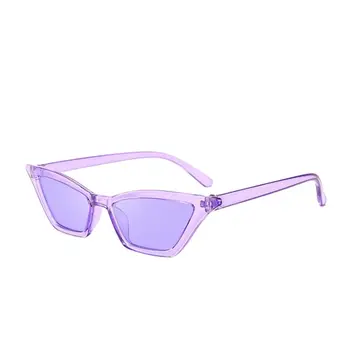 UV400Sunglasses Módní Trend sluneční Brýle Muži a Ženy Retro Malý Rám Barevné Transparentní Kočičí Oko Barevné Želé Barva