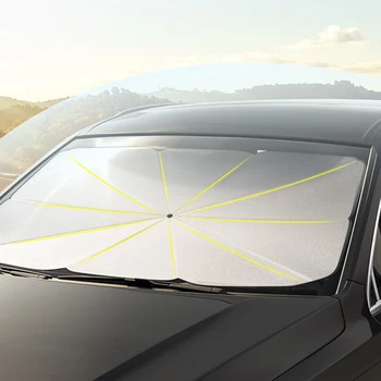 Čelní Sklo auta sluneční clona Deštník Typ Stínítko na Okno Auta Letní Sluneční Ochrana Tepelné Izolace Látky pro Auto Přední Stínování