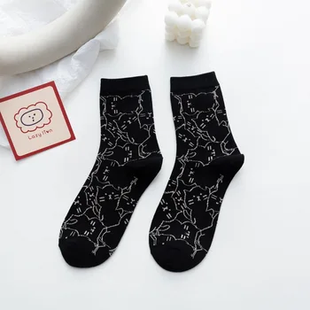 ŠTĚSTÍ ZÓNY 5 Párů/Lot Dámské Ponožky Cartoon Pohodlné Dámské Ponožky korejský Roztomilý Medvěd Dívky Ponožky Ženy Bavlněné Ponožky ZXZ