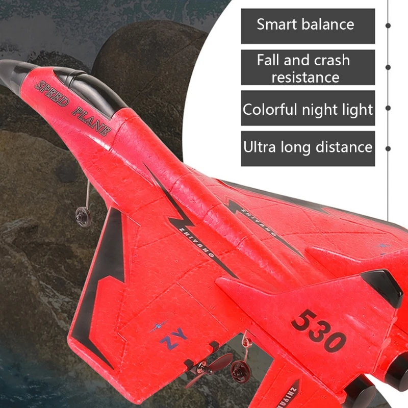 2.4 g Větroň RC Drone 530 Pevnými Křídly Letadlo Straně Házení Pěny Elektrické Dálkové Ovládání Venkovní RC Letadla Hračky Pro Kluky Děti 0