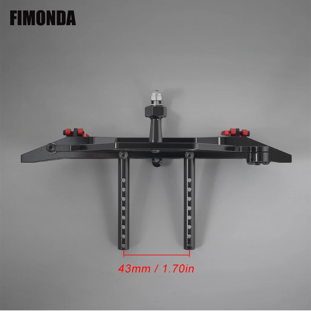 FIMONDA CNC Hliníkové Zadní Nárazník s Houpačkou Náhradní Pneumatiky Rack a tažné zařízení pro 1/10 RC Crawler Axial SCX10 D90 RGT 86100 0