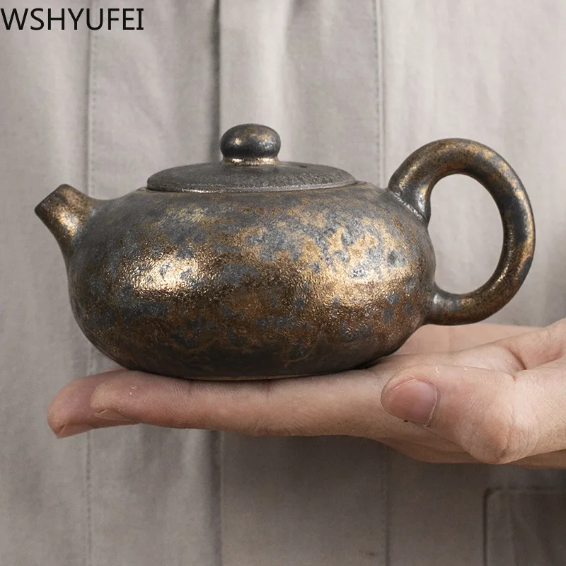 Japonský styl Kameninové Peci změnit konvice na Čaj Čínský Vintage čajový set keramiky, porcelánu konvici Oolong čaj, konvice, Ruční práce 0