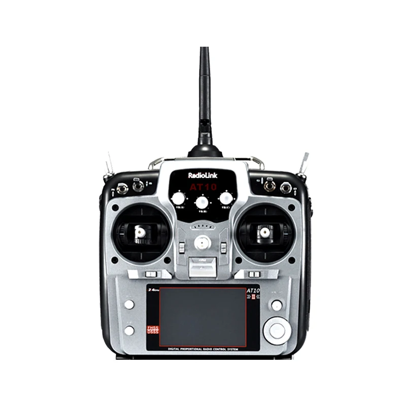 Radiolink AT10 II 2.4 G 12CH Rádiový Vysílač W/ R12DS Přijímač 11.1 V Baterie pro RC FPV Racing Drone Letadlo, Vrtulník Mode2 0