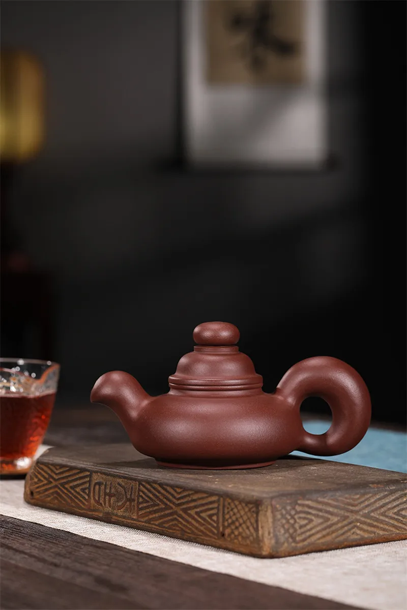Nové Yixing Fialová Hliněné Konvice Na Čaj Ručně Vyráběné Surové Rudy Fialové Hlíny Veverka Konvice Zisha Kungfu Čajový Set Dárkové Čajové Konvice Tea Maker 1