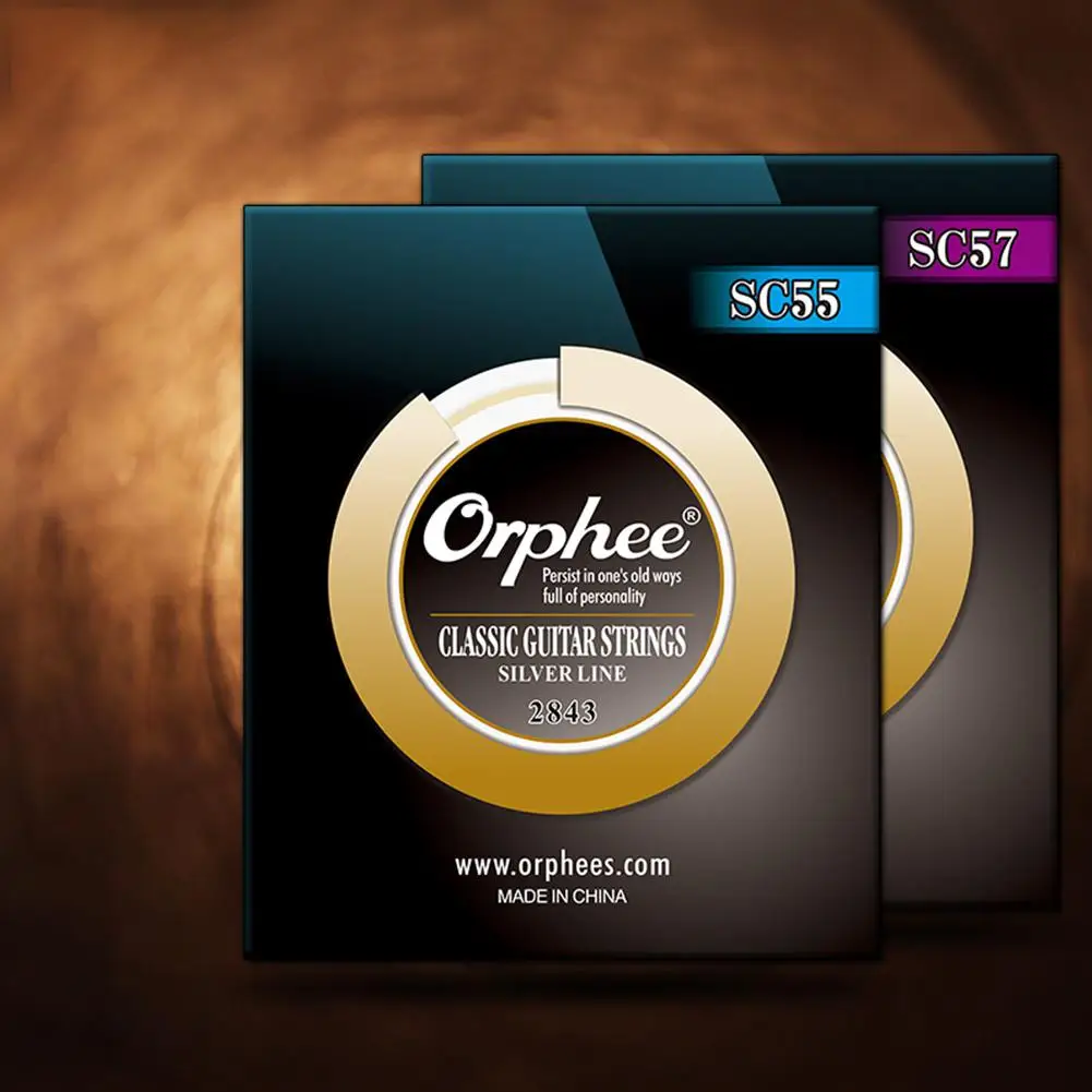 Orphee SC Série 6 Ks Clear Nylon, Postříbřené Dráty Klasické Klasická Kytara Struny 1