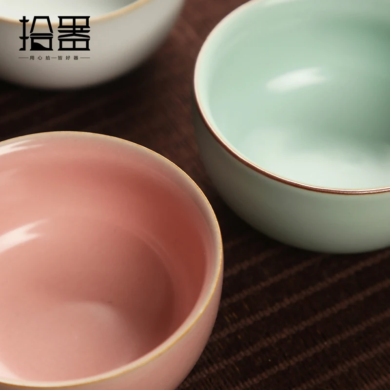 Ruyao otevření Master Cup růžové single lady cup jednotné keramické Kung Fu čaj hrnek šálek čaje, osobní čajový set 1