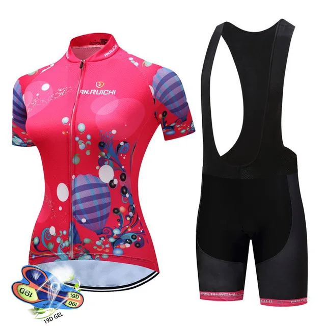 2021 letní nové dámské MTB cyklistické jersey suit žen-krátký rukáv oblečení rychleschnoucí prodyšný Ropa Ciclismo sportovní oblečení 2
