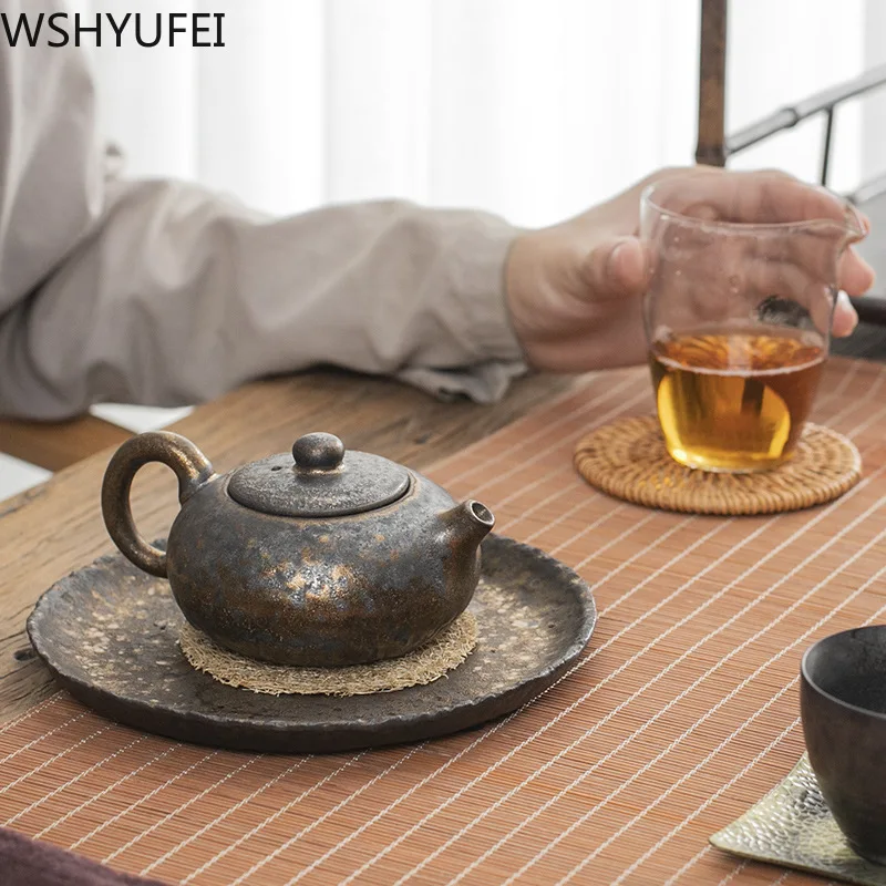 Japonský styl Kameninové Peci změnit konvice na Čaj Čínský Vintage čajový set keramiky, porcelánu konvici Oolong čaj, konvice, Ruční práce 2