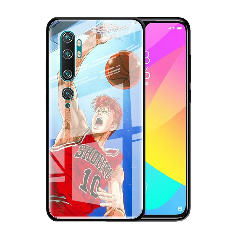 Tvrzené Sklo pouzdra Pro Huawei Honor 20 8X 9X 10 Lite Zobrazení 30 Pro 9A Y6 Y7 Y9 2019 Kryt Telefonu Tašky Basketball SLAM DUNK 2