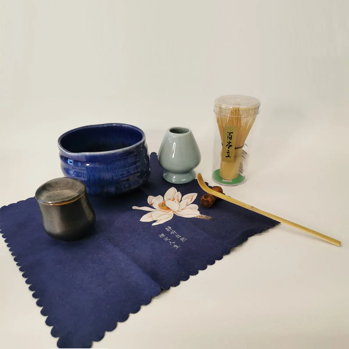 Matcha kartáč čaj objednání Čaj prášek a čajový set Matcha čaj bití sada nářadí Japonské dárkové krabičce 3