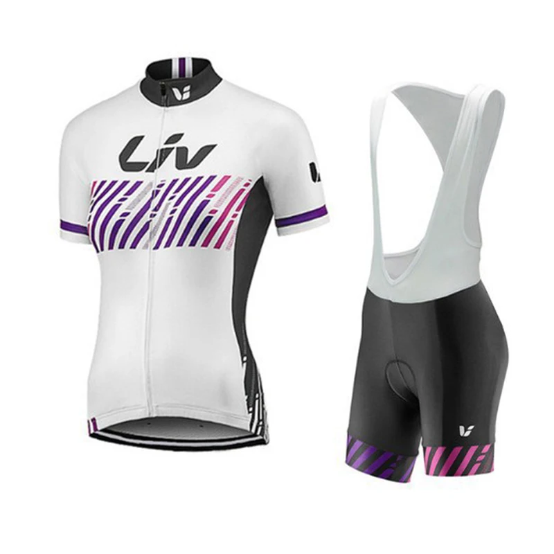 Módní Letní Lycra Cyklistické Jersey Sada LIV Ženy Sportovní Šortky 2021 Silniční Kolo Oblečení MTB Oblek Ženy Cyklistické Oblečení Sada Oblečení 3