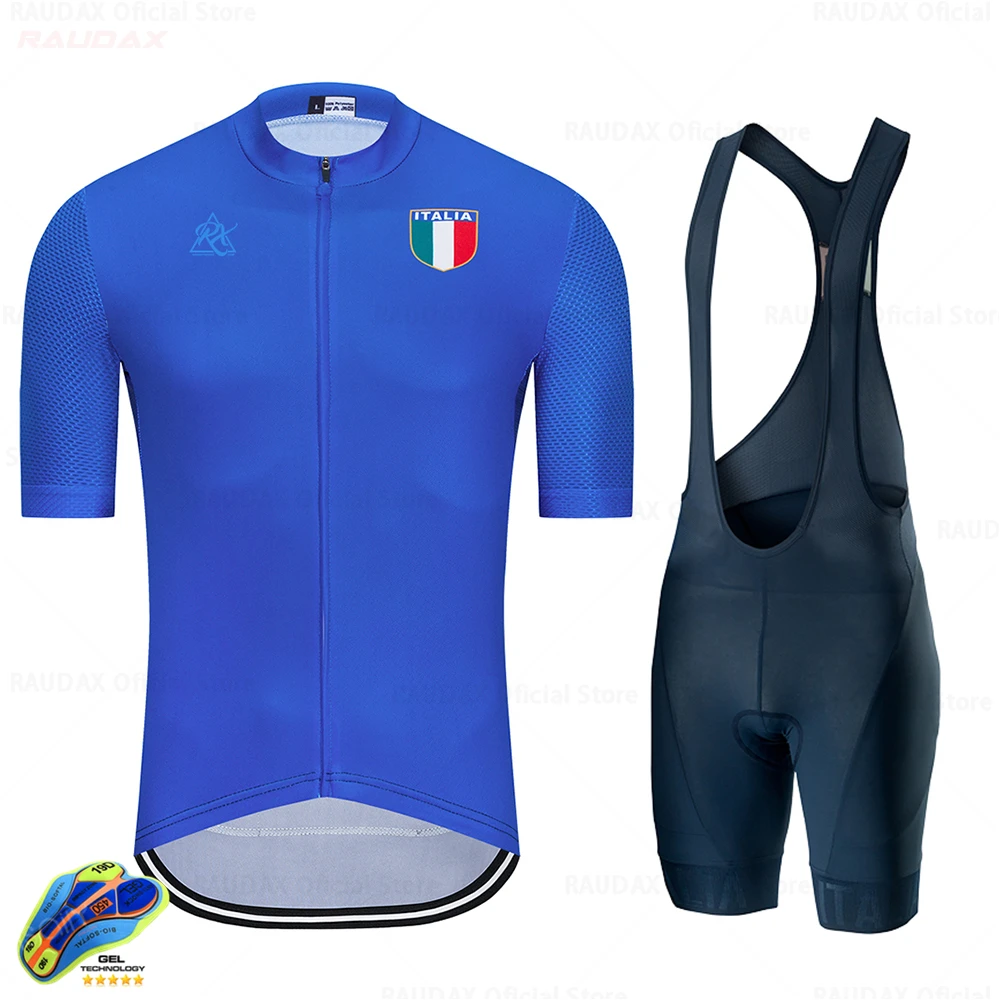 Pánské Cyklistické Jersey Set Krátký Rukáv Oblečení Oblek rychleschnoucí Letní Venkovní Sportovní oblečení Maillot Ciclismo Hombre Tour De ITALIA 3