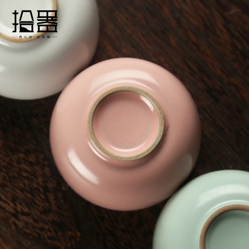 Ruyao otevření Master Cup růžové single lady cup jednotné keramické Kung Fu čaj hrnek šálek čaje, osobní čajový set 3