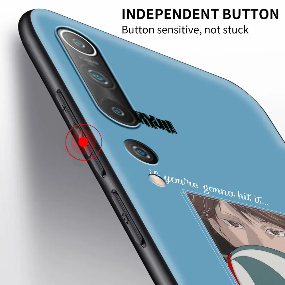 Silikonové Pouzdro Coque Pro Xiaomi Mi Poco X3 NFC M3 11 9T 10T Pro Note 10 Lite CC9 9 Anime Volejbal Haikyuu Zadní Kryt Capa Funda 3