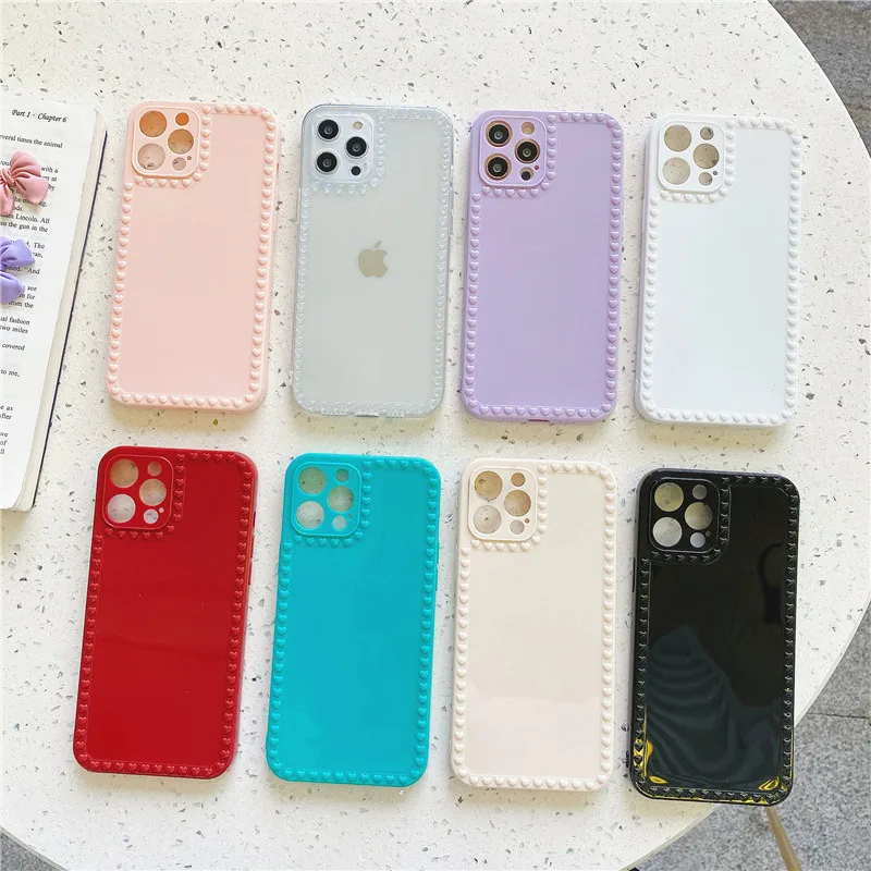 Telefon Případech sFor iPhone 12 Mini 11 Pro XS MAX X XR Candy Barvy Měkké TPU Silikonové Pouzdro Pro Apple iPhone 7 8 Plus SE roku 2020 3