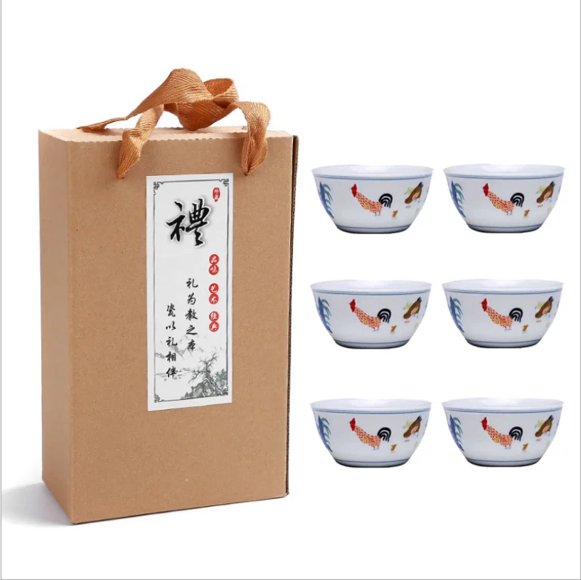 Výrobce Kung-Fu Čajový Šálek, Starožitné Dacheng Minghua Doucai Kuřecí Hliněného Poháru Ming Bílý Porcelán Master Cup Cup 3