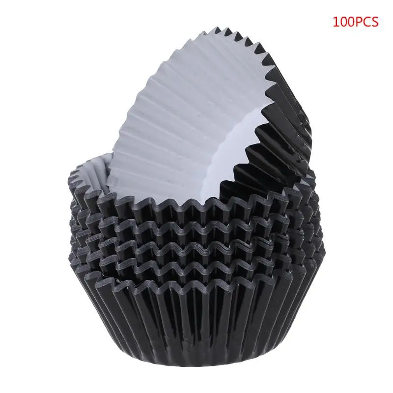 2020 Nové 100ks Papír Cupcake Cup Hliníkové Fólie na Pečení Muffin Poháry Vložky Košíčky Případě 4