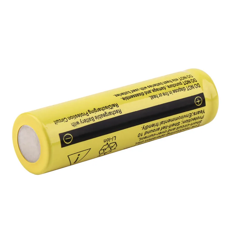 3.7 V 18650 9900mAh Kapacita Li-ion Dobíjecí Baterie pro Dálkové Ovládání Hračky Svítilna Pochodeň Žlutá Shell Baterie 5